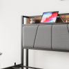 Storage Headboard With Charging Station Twin Size Bed Frame