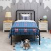 Metal Victorian Style Headboard Footboard Platform Twin Bed Frame