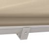 6' Cream Drop Arm Manual Retractable Patio Awning