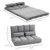 Folding Upholstered Floor Couch Bed