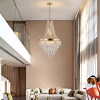 Golden Crystal Chandelier, Large Modern Luxury Chandelier For Living Room, Dining Room, Bedroom, Hallway - Bulb Not Included Unavailable Platform