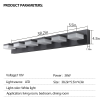 Modern 6 Lights Black LED Makeup Mirror Fixtures For Bathroom And Vanity Unavailable Platforms- Temu