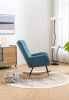 Soft Teddy Velvet Fabric Rocking Chair for Nursery