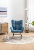Soft Teddy Velvet Fabric Rocking Chair for Nursery