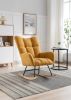 Soft Teddy Velvet Fabric Rocking Chair for Nursery