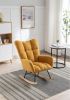 Soft Teddy Velvet Fabric Rocking Chair for Nursery