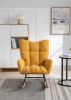 Soft Teddy Velvet Fabric Rocking Chair for Nursery