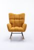 Soft Teddy Velvet Fabric Rocking Chair for Nursery