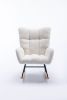 Soft Teddy Velvet Fabric Rocking Chair for Nursery