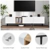 Modern TV Stand for 80'' TV with 3 Doors