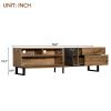 Modern TV Stand for 80'' TV with Double Storage Space