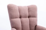 Soft Teddy Velvet Fabric Rocking Chair for Nursery