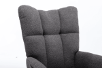 Soft Teddy Velvet Fabric Rocking Chair for Nursery