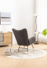 Soft Teddy Velvet Fabric Rocking Chair for Nursery