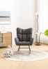 Soft Teddy Velvet Fabric Rocking Chair for Nursery