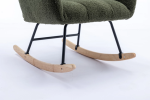 Soft Teddy Velvet Fabric Rocking Chair for Nursery