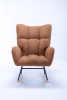 Soft Teddy Velvet Fabric Rocking Chair for Nursery