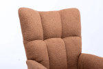 Soft Teddy Velvet Fabric Rocking Chair for Nursery