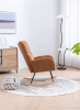 Soft Teddy Velvet Fabric Rocking Chair for Nursery