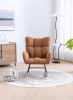 Soft Teddy Velvet Fabric Rocking Chair for Nursery